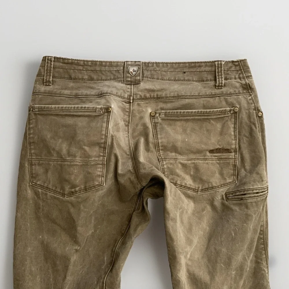 Kuhl Rydr Pants Brown Canvas Style 5016 34 X 32 Actual 31